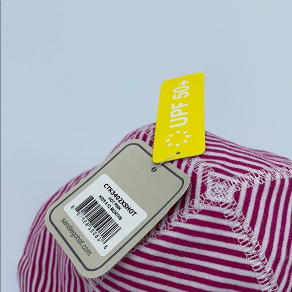 NWT San Diego Hat Company Infant Striped Sun Hat - Picture 3 of 7